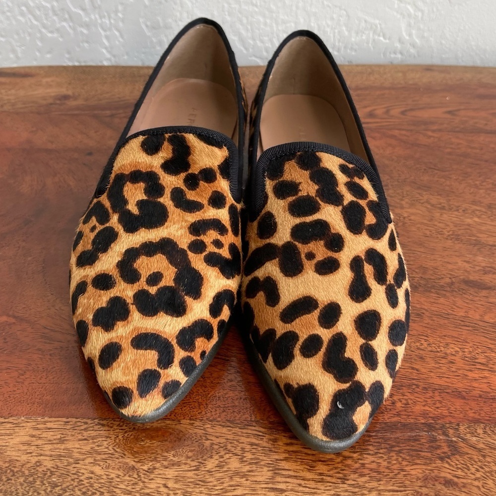 Aerosoles  Leopard Print, Caft‎ Hair Leather Loafer/ Flat  NWOB